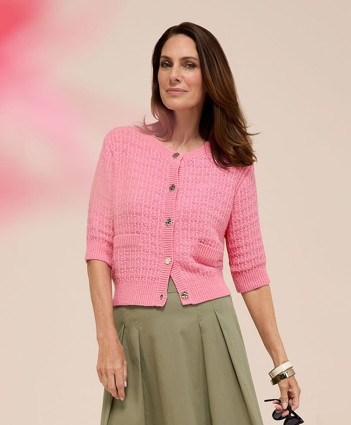 Dames vest roze