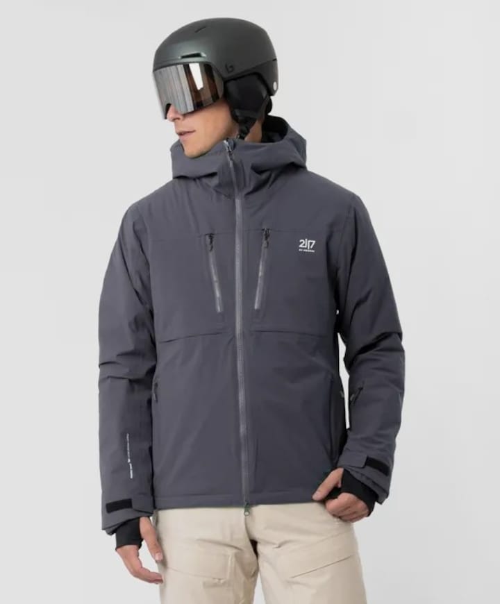 Heren ski-jas grijs