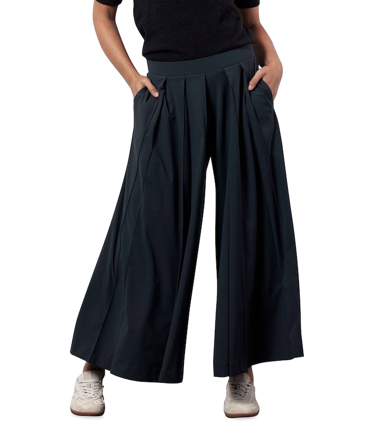Michon pleated broek grijs