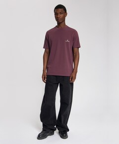 Heren T-shirt bordeaux