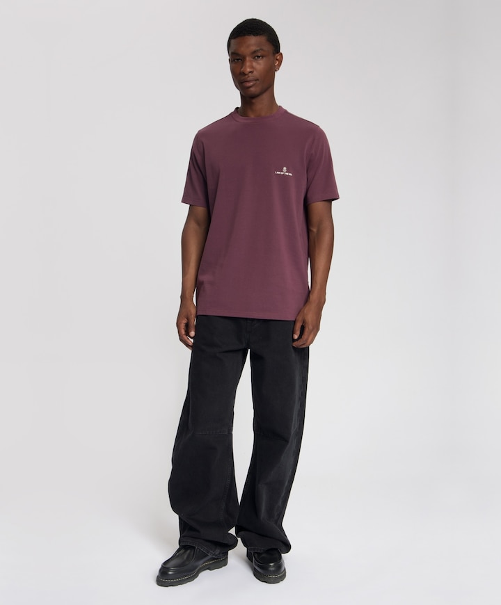 Heren T-shirt bordeaux
