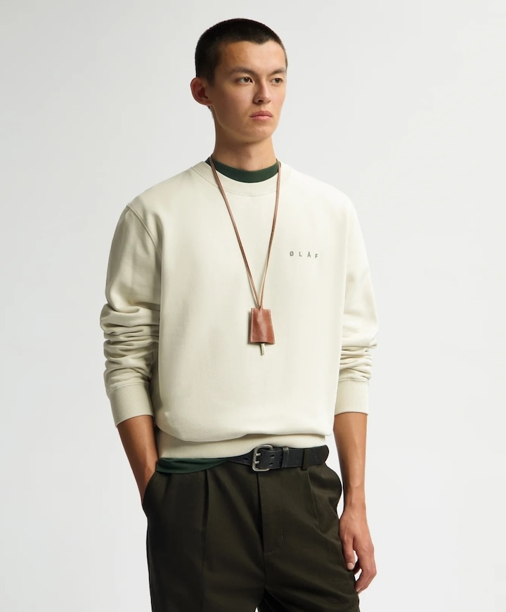 Heren sweater ecru