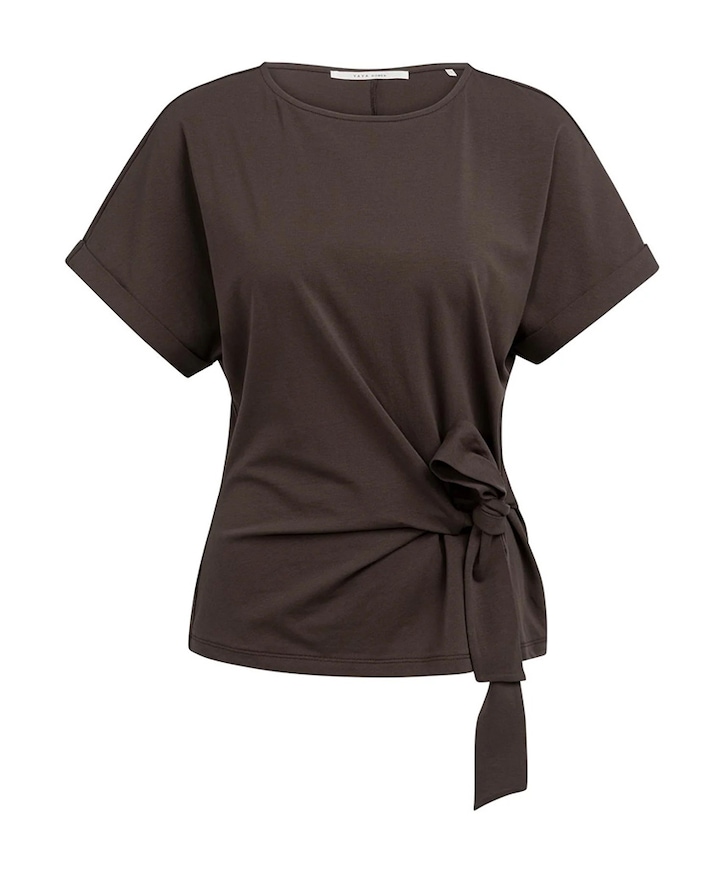 Dames T-shirt bruin