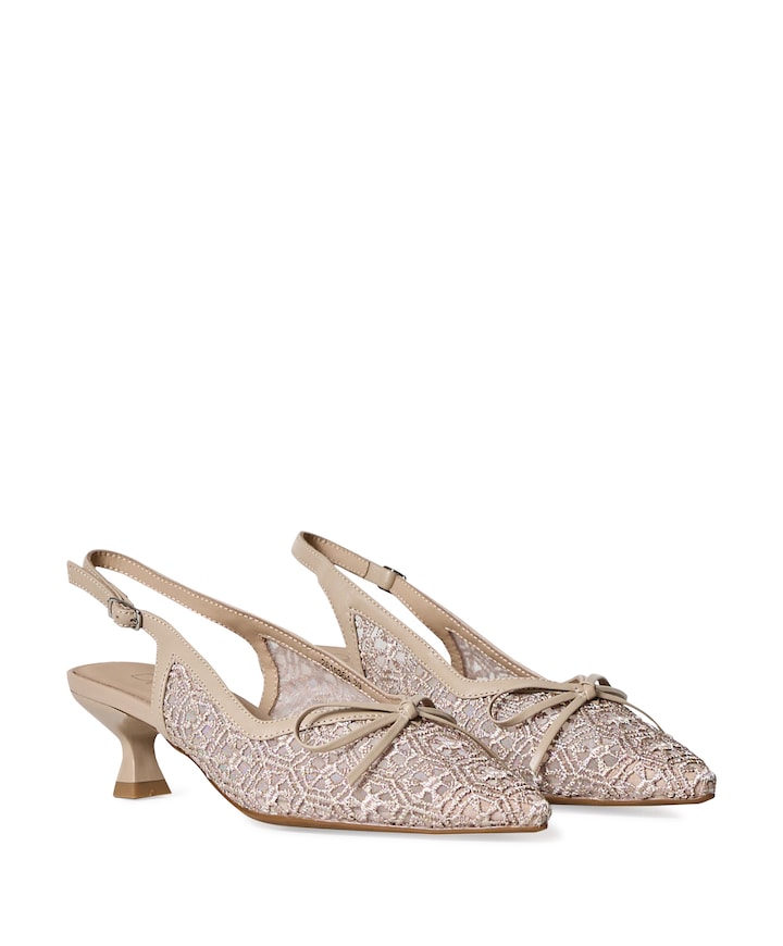 Dana dames slingbacks beige