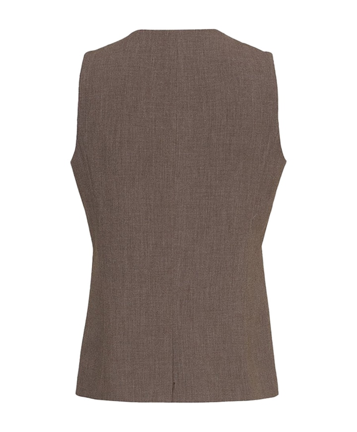 Dames gilet bruin