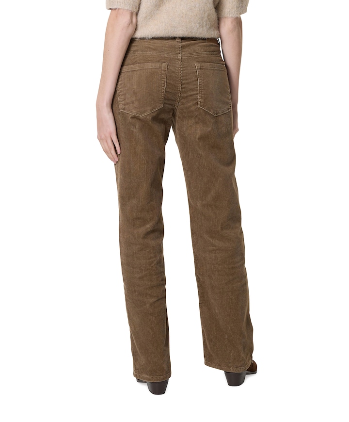 Bibette 10W cord 82 cm dames broek bruin