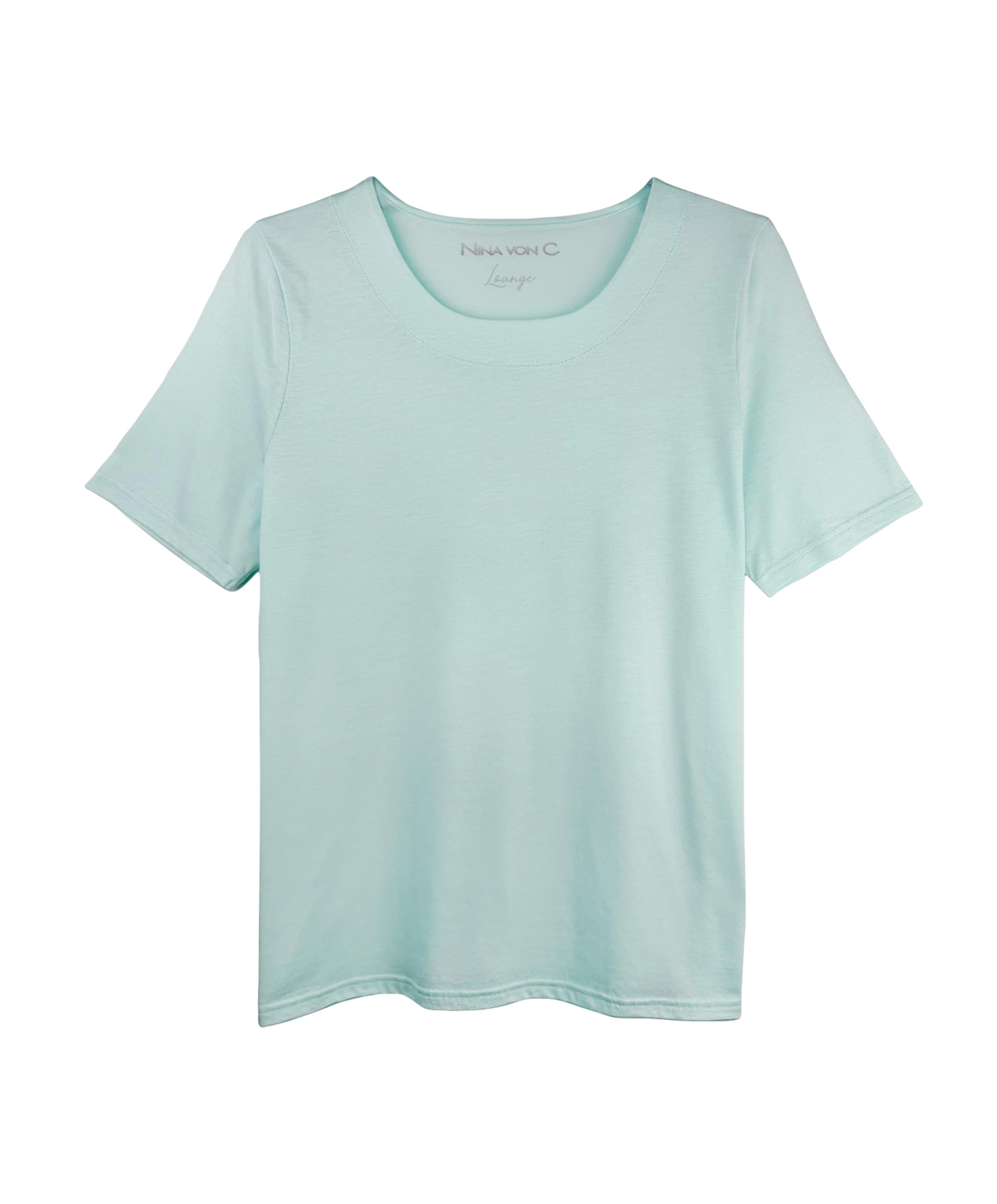 Dames pyjamatop blauw