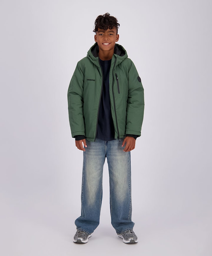 Jongens jas groen