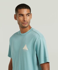 Heren T-shirt blauw