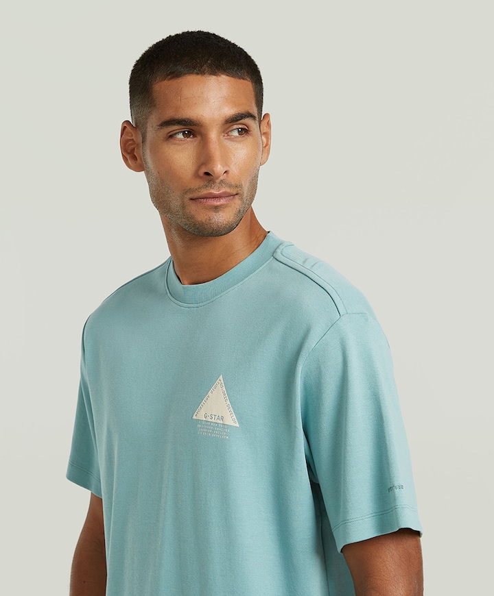 Heren T-shirt blauw