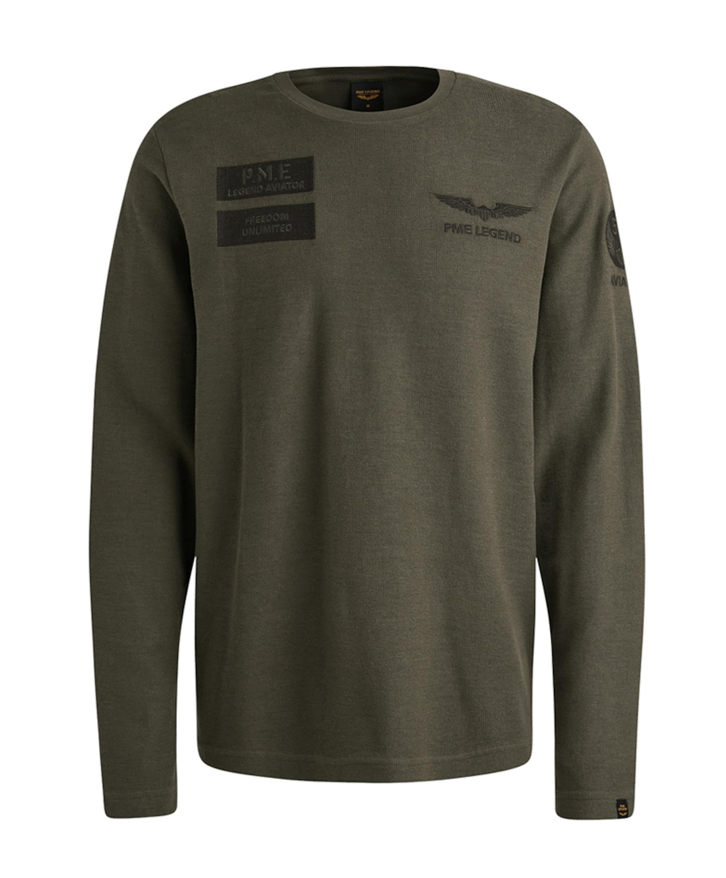 Heren longsleeve groen