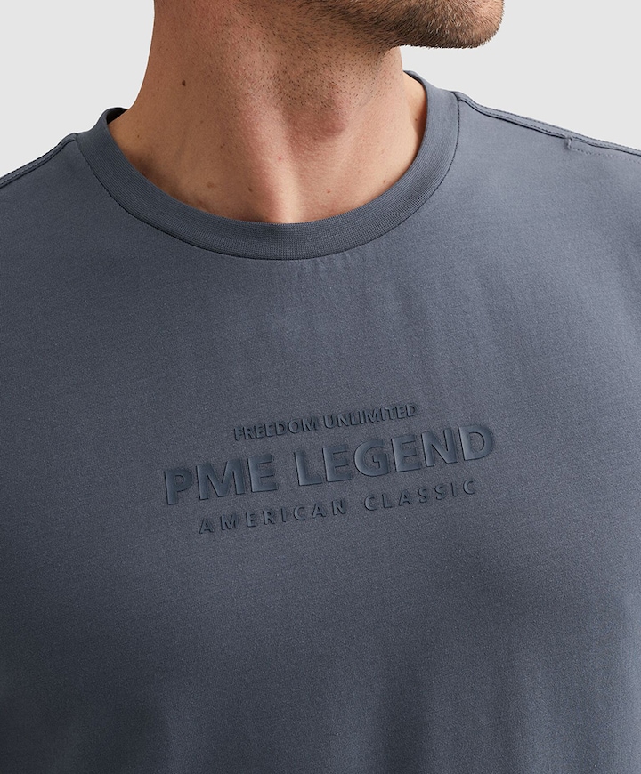 Heren T-shirt blauw
