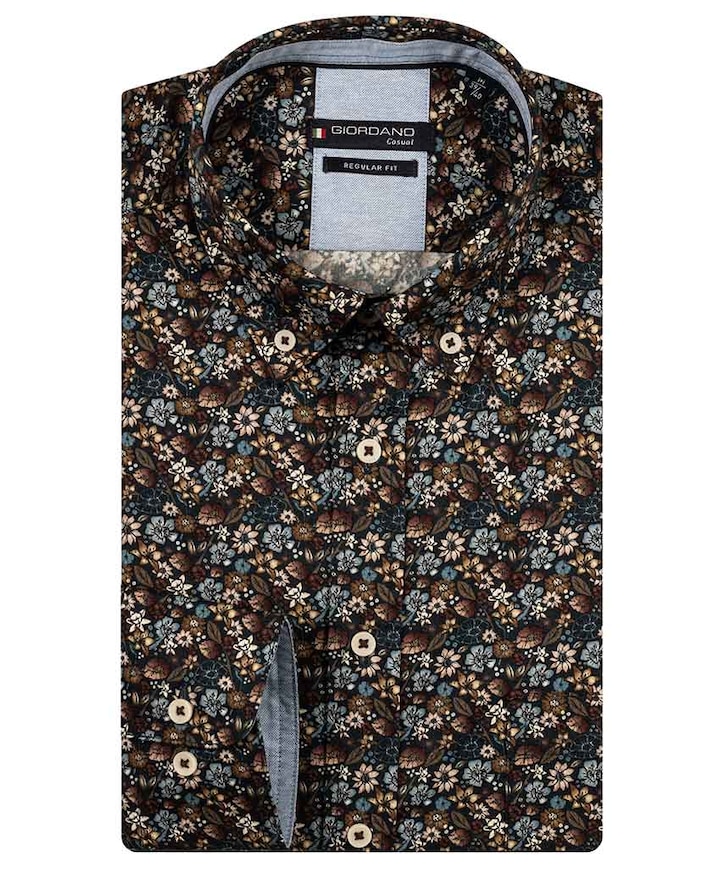 Overhemd lange mouw blauw