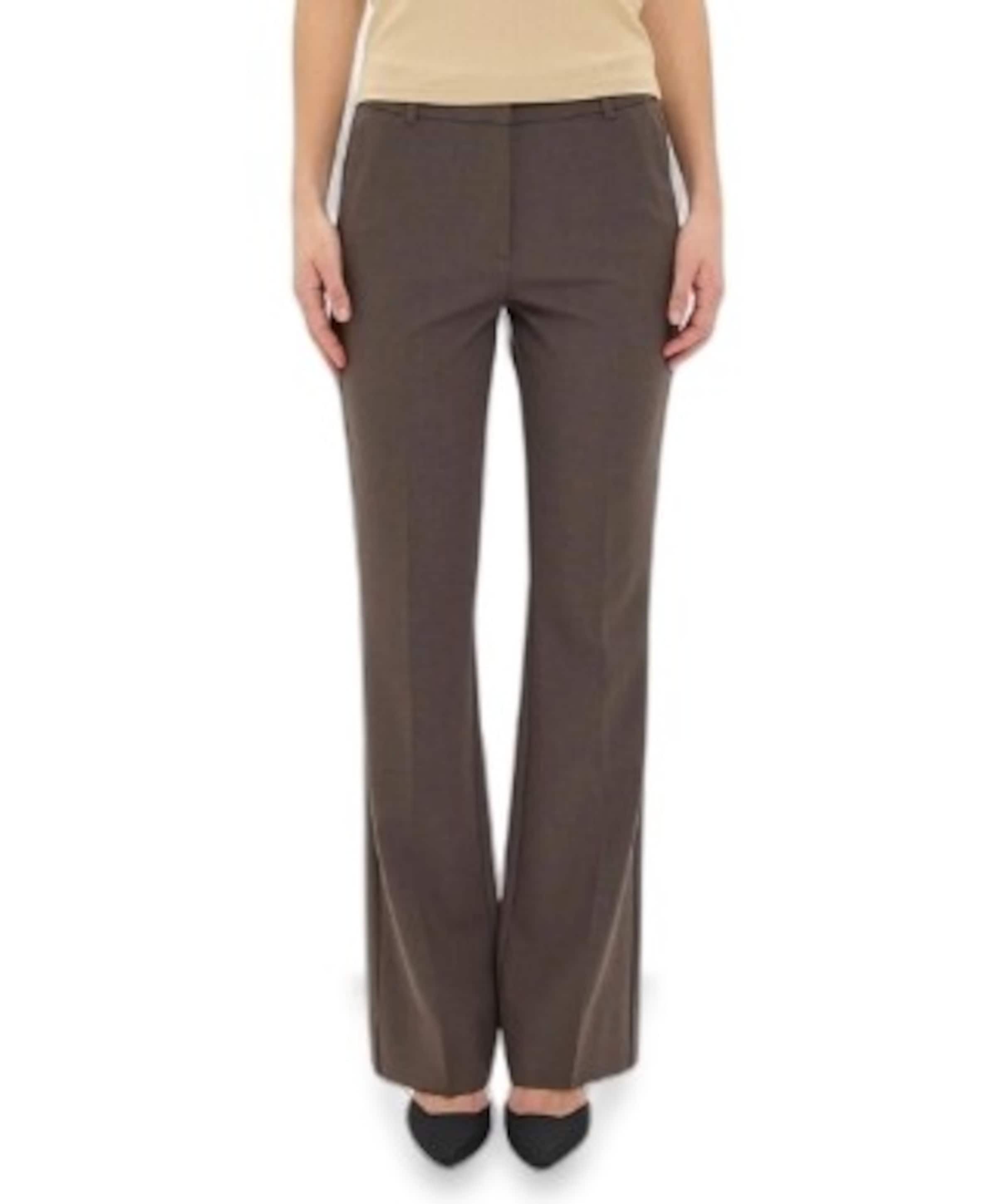 CLARAFV 826 MUD BROWN MELANGE dames pantalon bruin