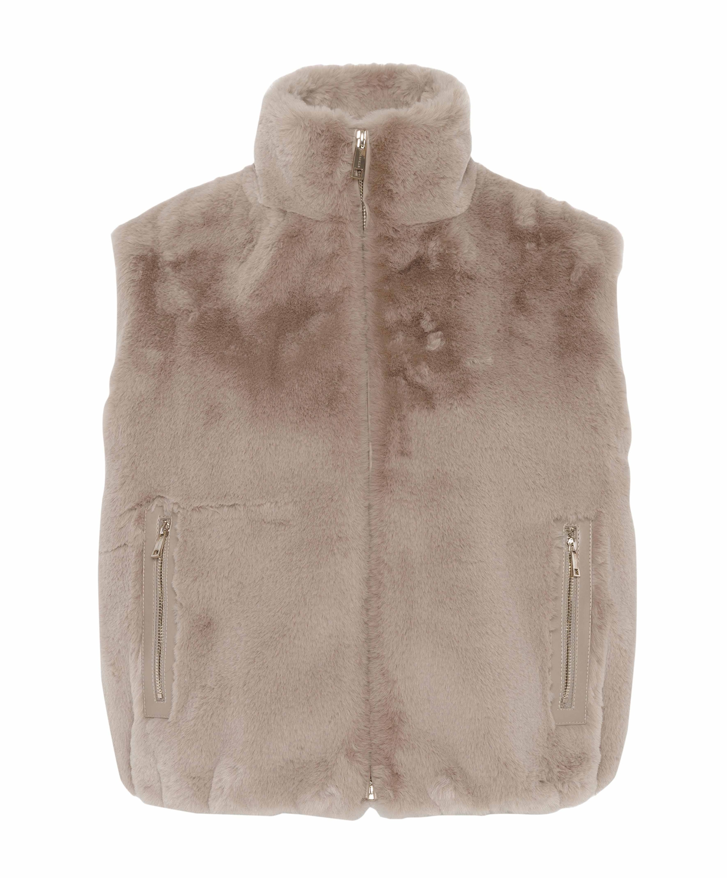Dames gilet beige