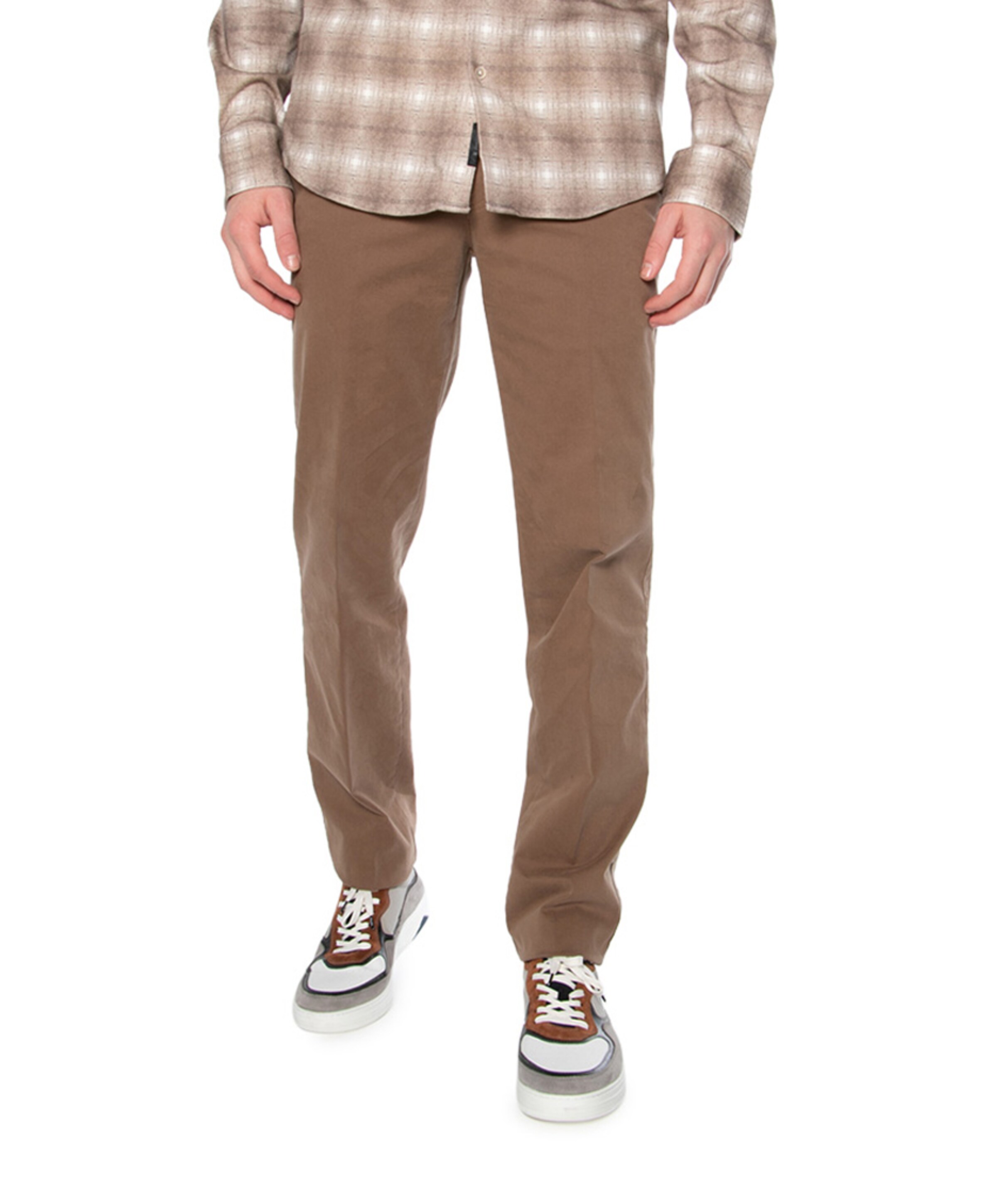 Modern Chino Basic Cotton broek bruin
