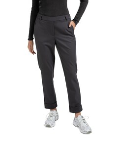 Elastic waist broek zwart