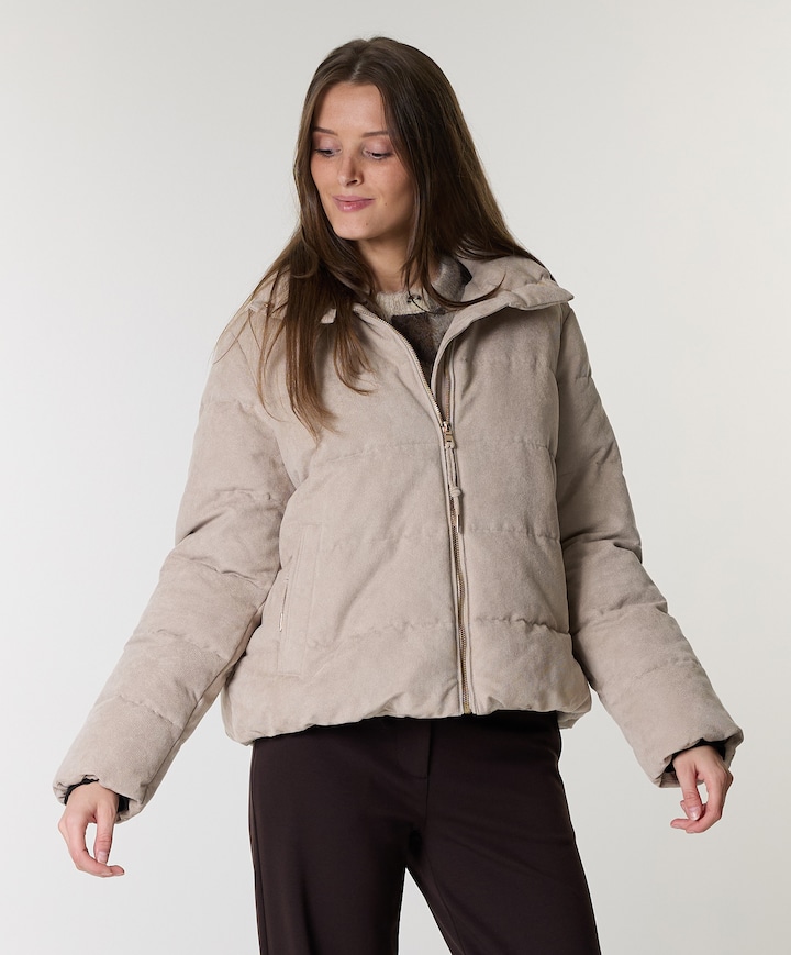 Dames jas beige