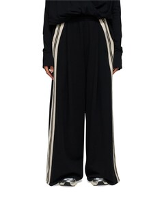 wide tape broek zwart