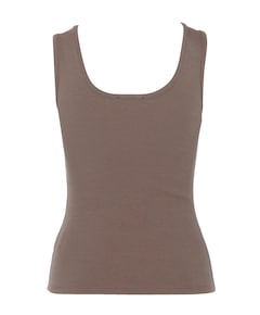 Dames top bruin