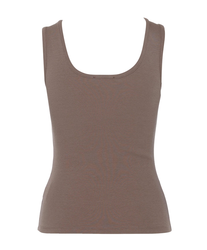 Dames top bruin