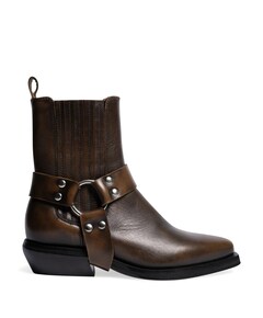 Texan buckle westernlaarzen bruin