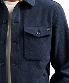 Heren overshirt blauw