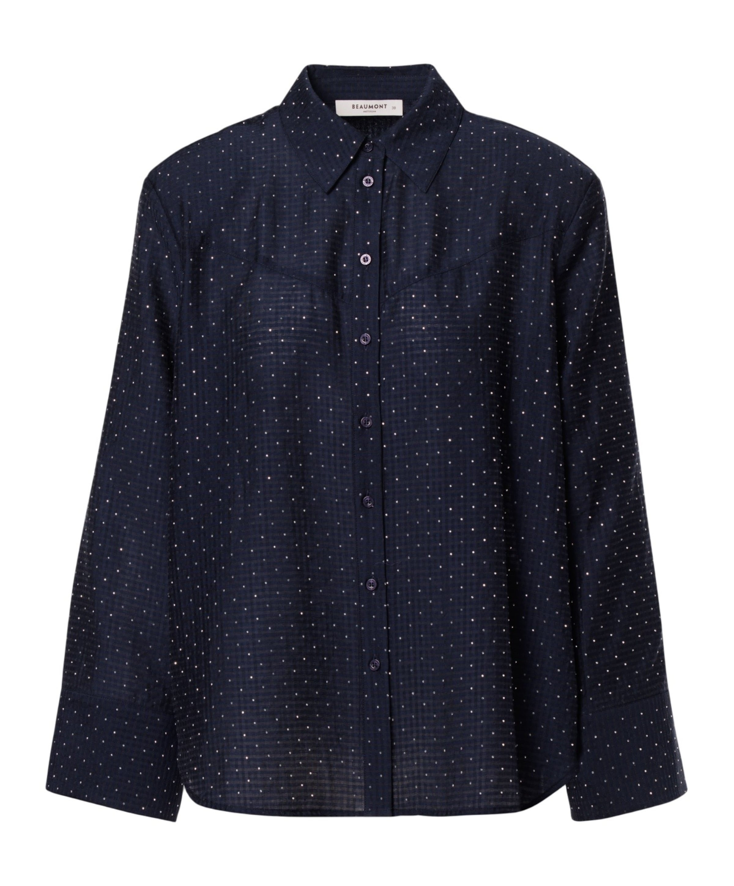 Dames blouse blauw