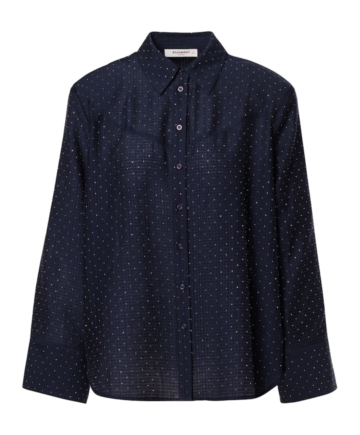 Dames blouse blauw