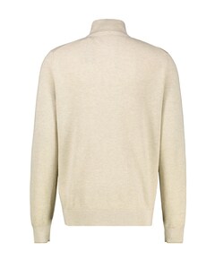 Heren trui met rits beige