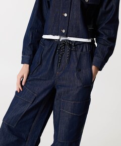 Denim Cargo Pull On Tall jeans blauw