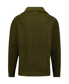 Heren trui met rits groen