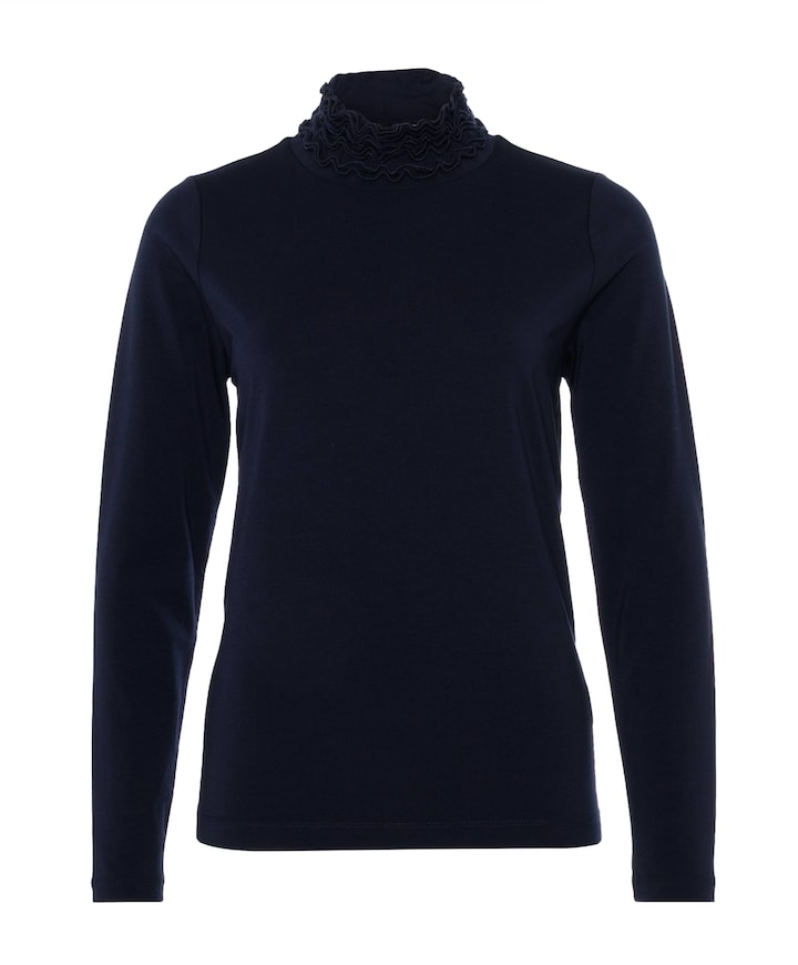 Dames longsleeve blauw