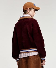 Dames jas bordeaux