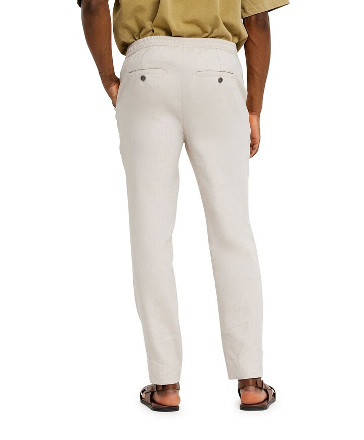 THEO 769 SAND LINEN heren broek beige