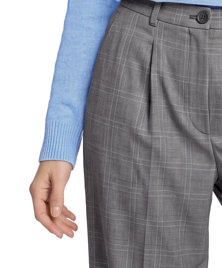 Hose Klassisch 1/1 LAEnge dames pantalon grijs