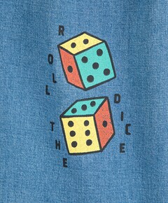 Roll the dice broek blauw