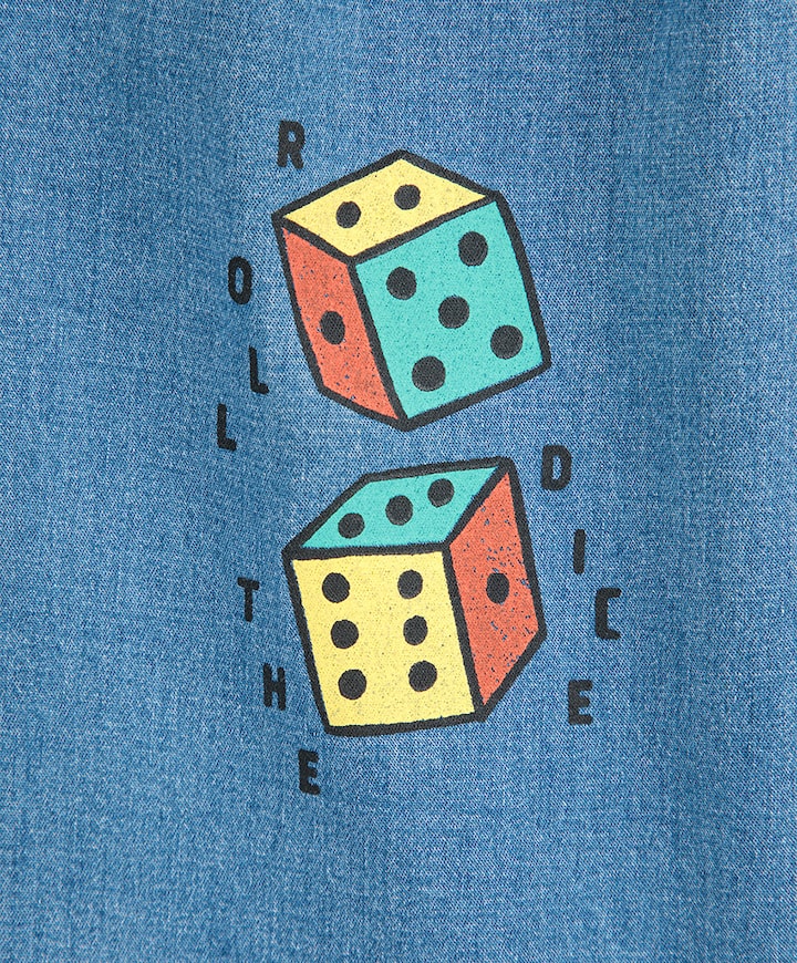 Roll the dice broek blauw