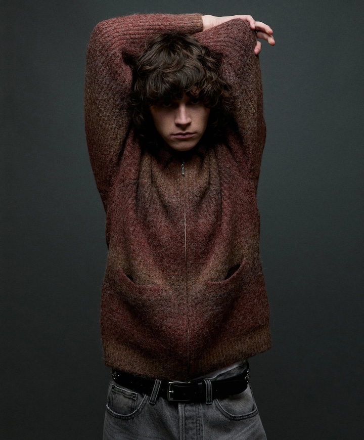 Heren vest bruin