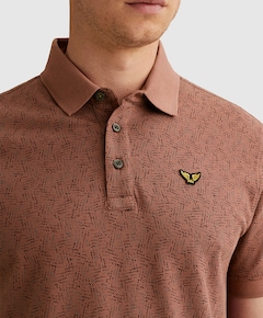 Heren polo bordeaux