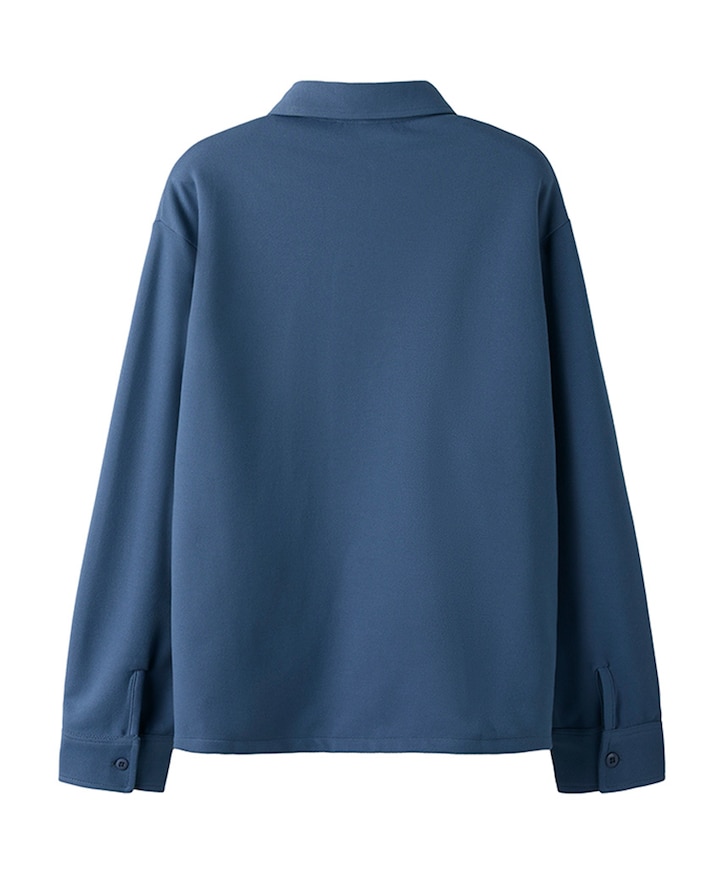 Jongens overhemd lange mouw blauw