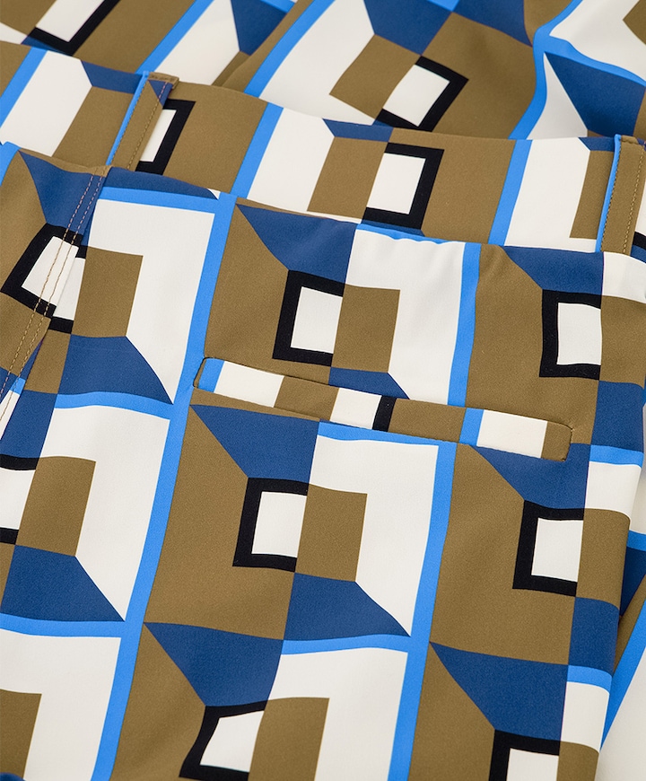 Marilon graphic broek multicolor