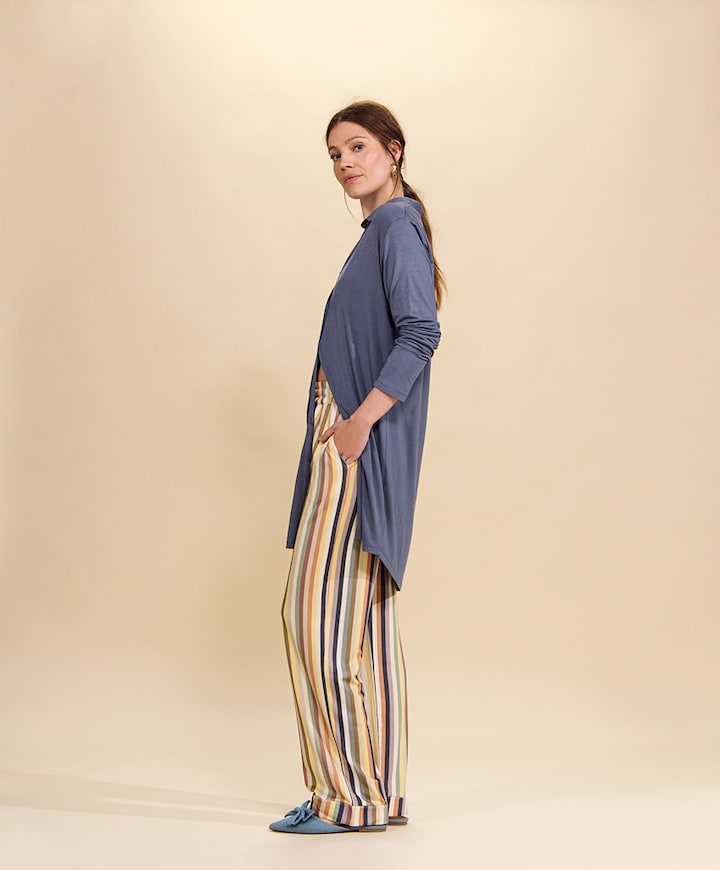 Dames nachthemd blauw