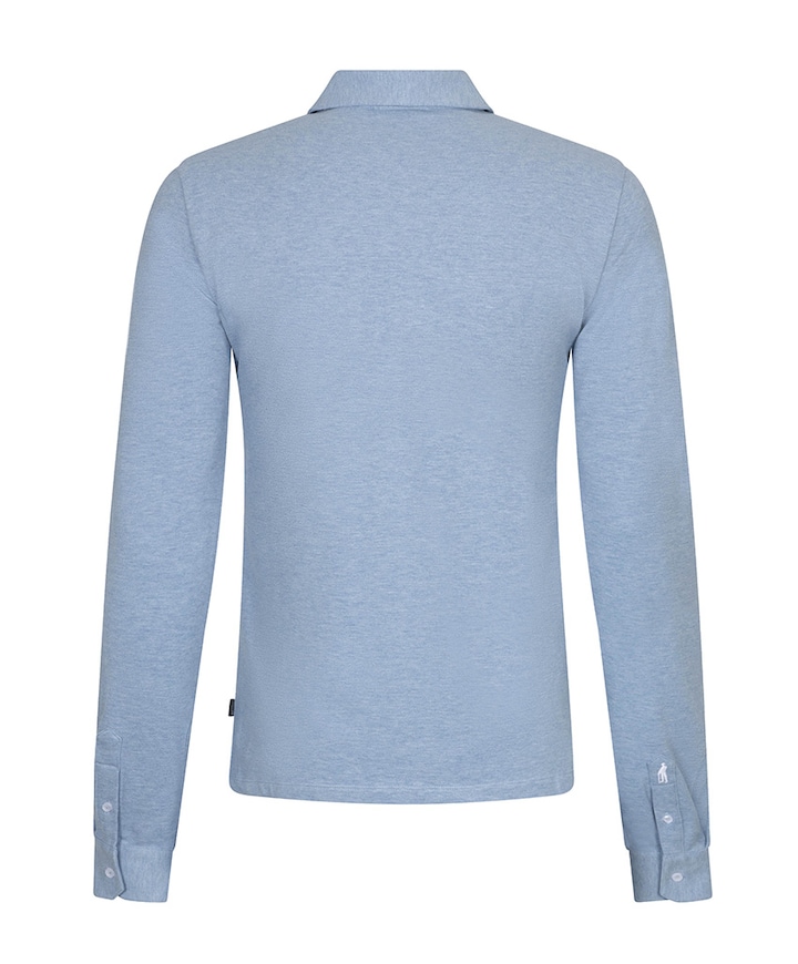 Heren polo blauw