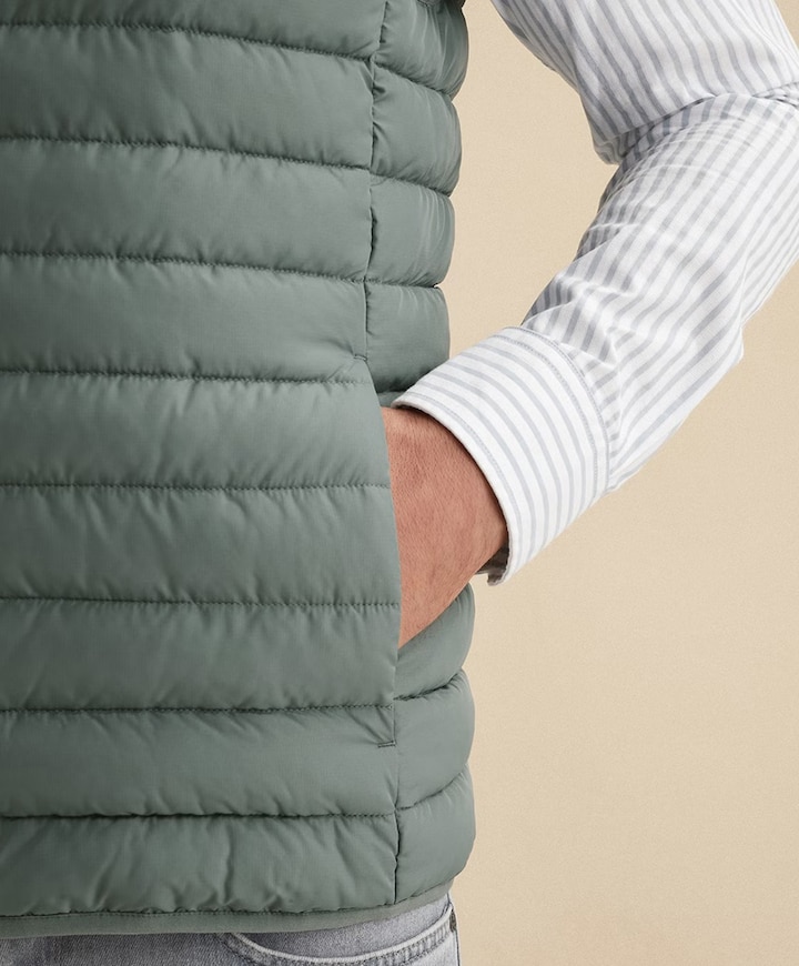 Heren bodywarmer groen