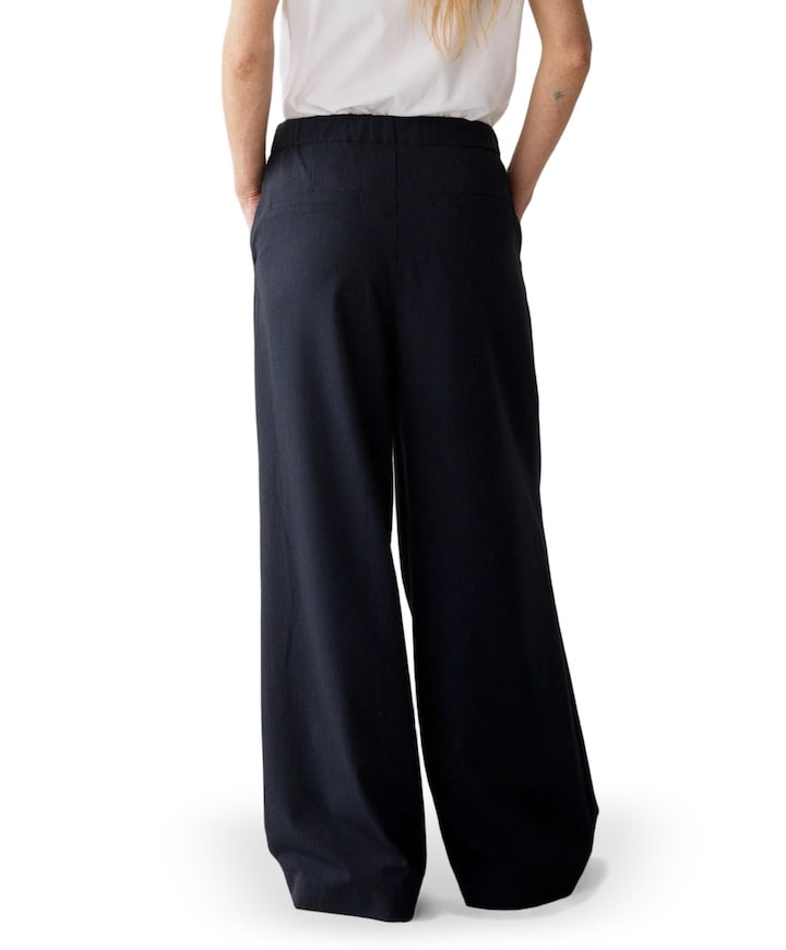 Pinstripe small dames broek blauw