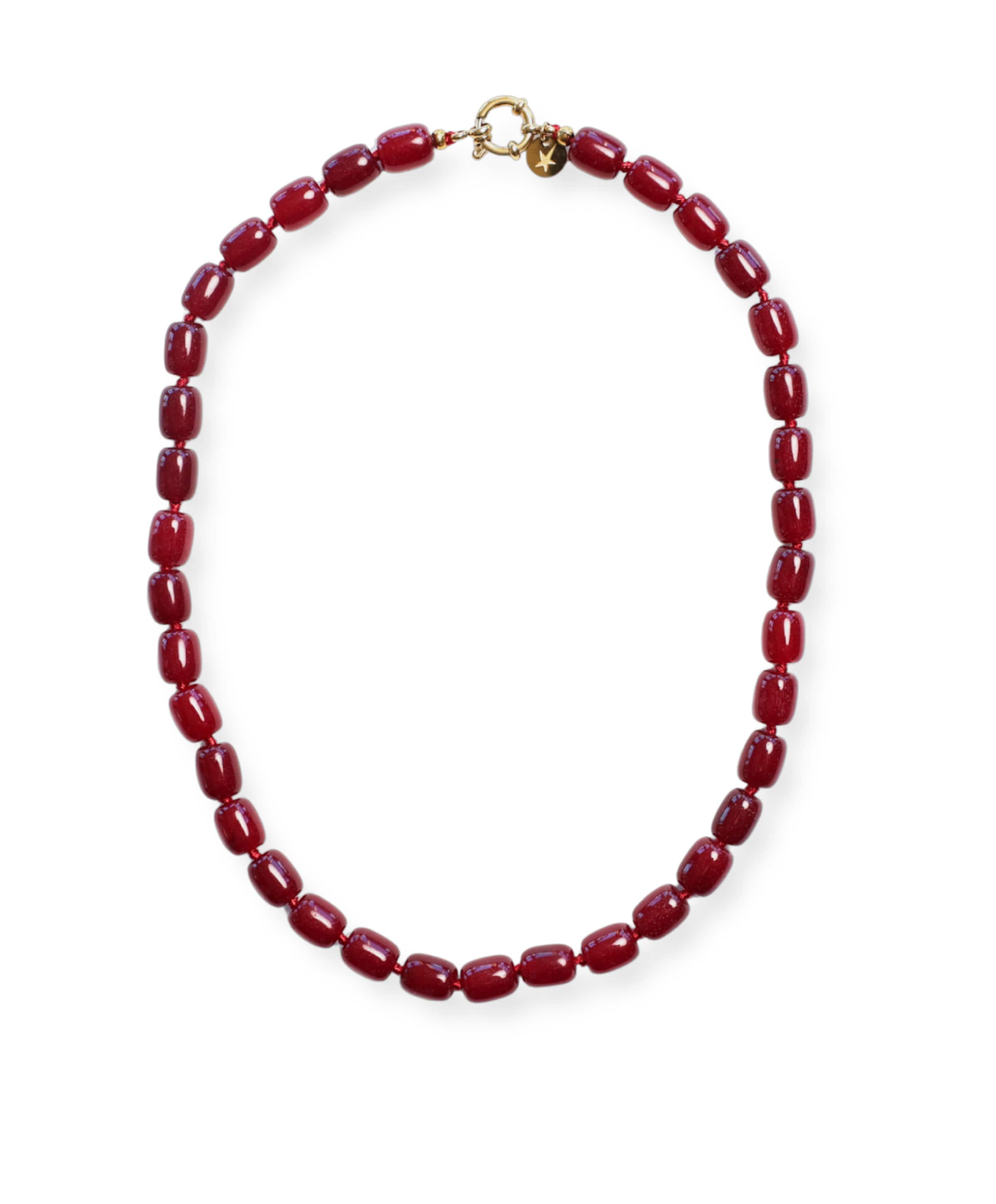 Dames ketting bordeaux