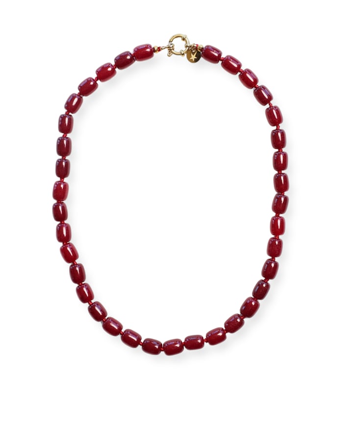 Dames ketting bordeaux