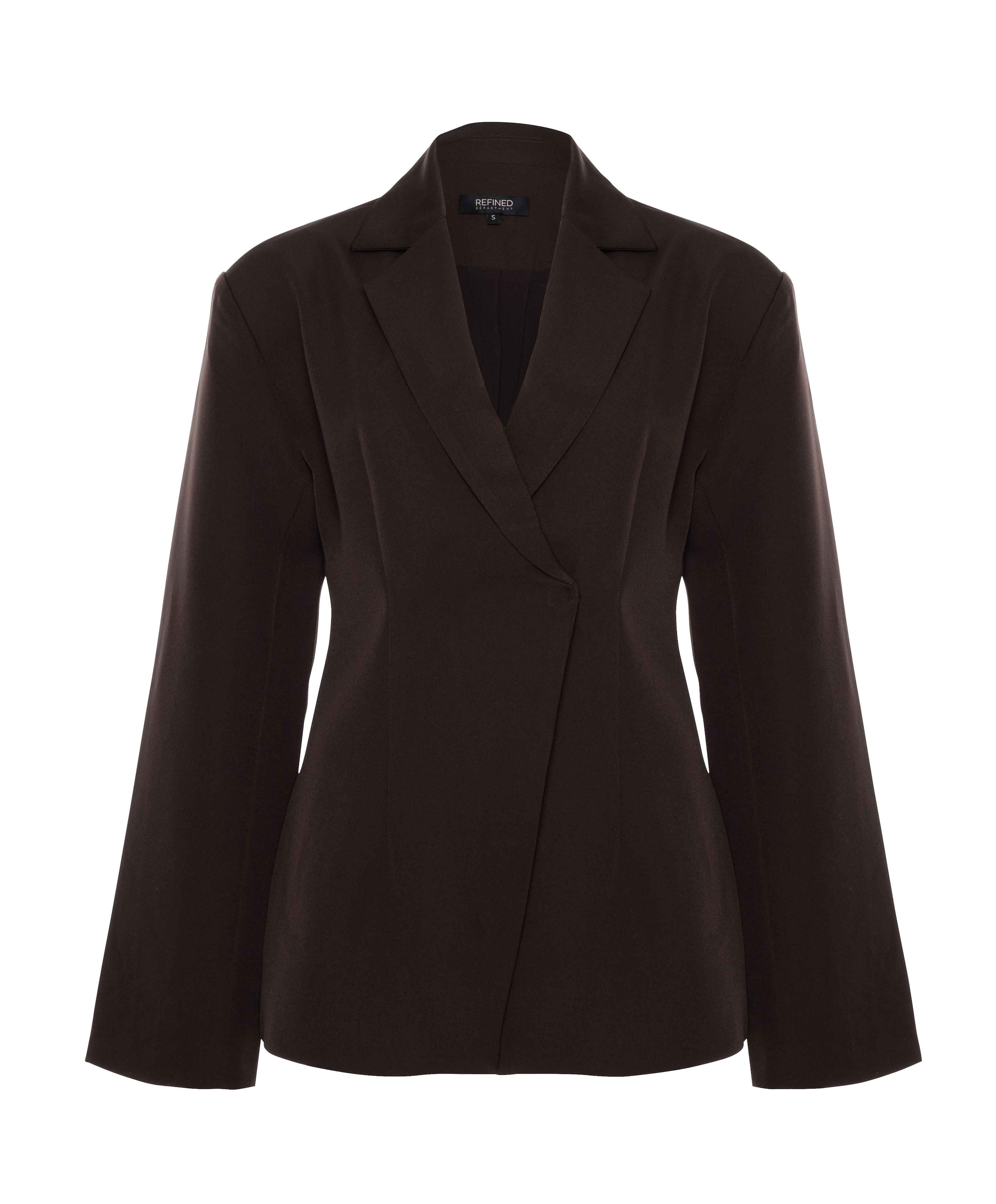 Dames blazer bruin