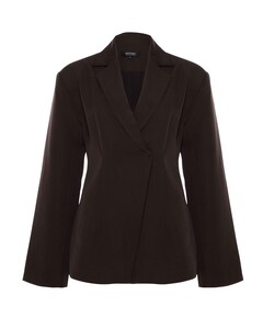 Dames blazer bruin